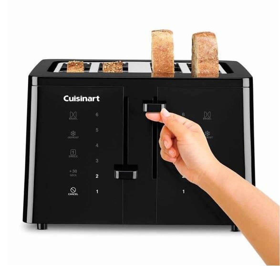 Black Wide Slot Toaster P56159