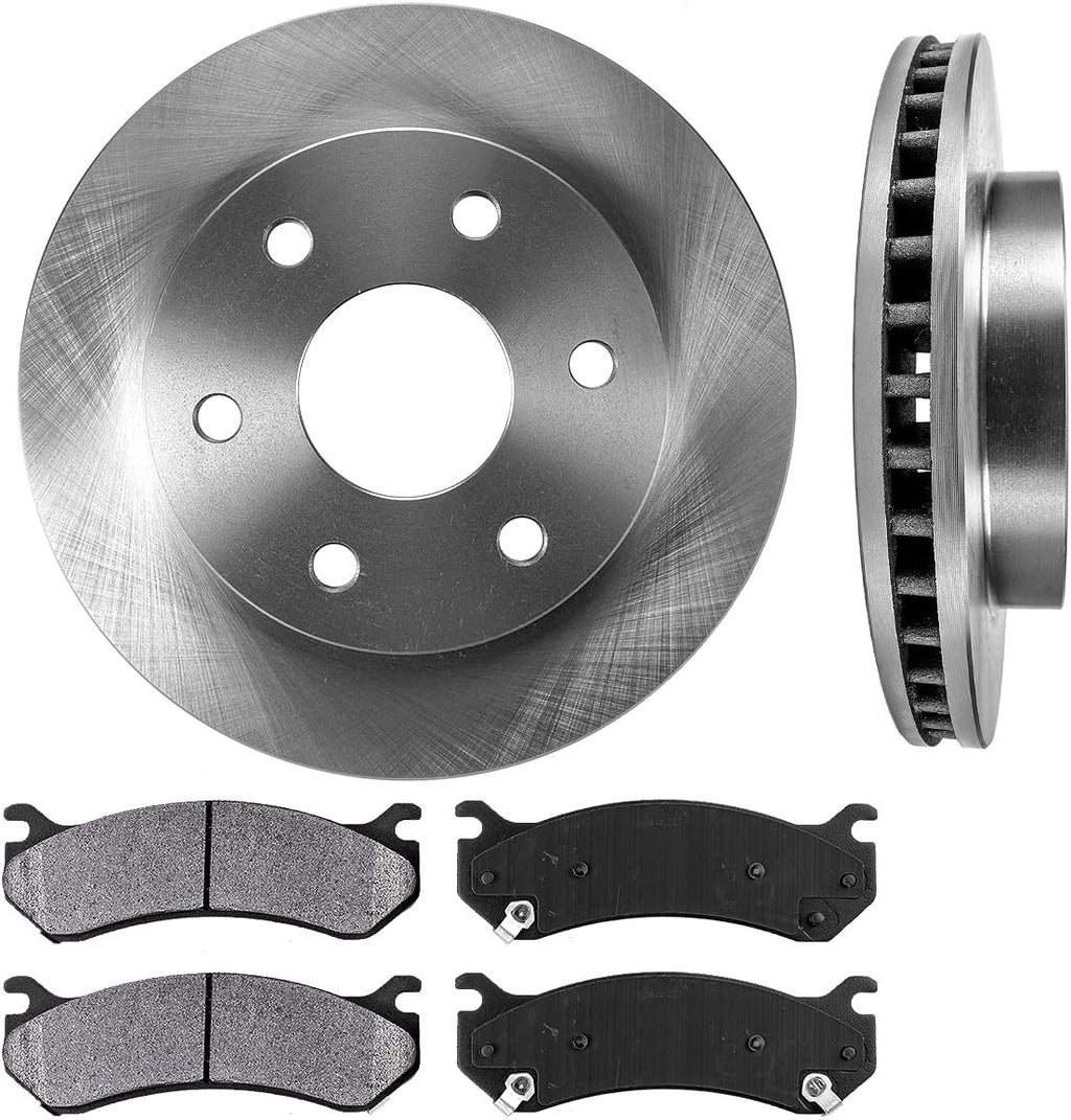 Front 305 mm Brake Disc Rotors and Metallic Brake Pads G504393