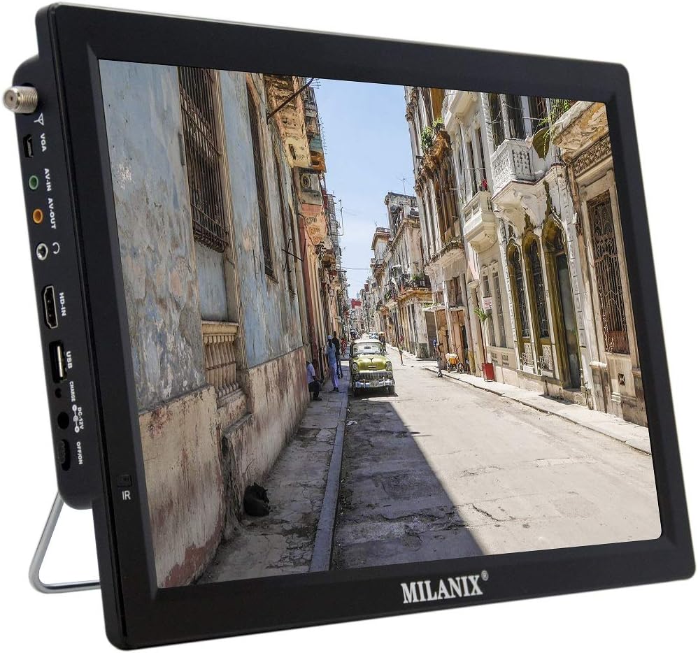 14.1 Portable Widescreen LED TV with HDMI, USB/SD Card Slot, and Remote Control B3286