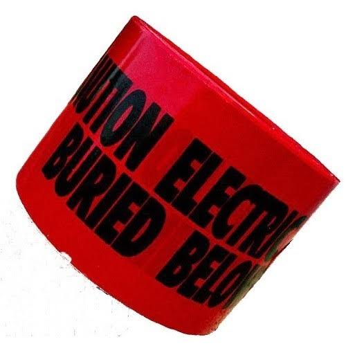 Underground Tape CAUTION Buried Electrical Line Below 3 in. x 1000ft Yellow D6443