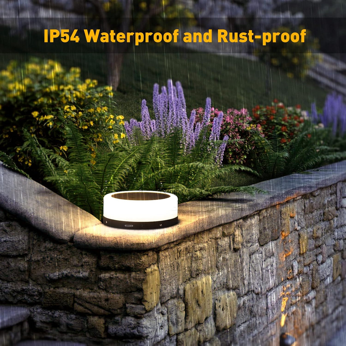 Outdoor Solar Post Cap Light, Modern LED Warm Light P37573