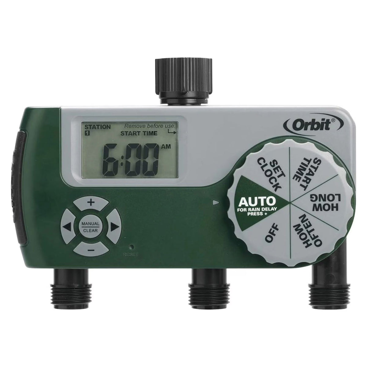3-Outlet Programmable Hose Faucet Timer H9624