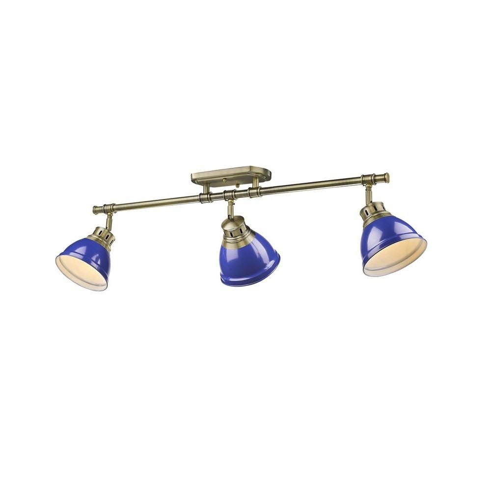 Matte Black Semi-Flush Track Light C764