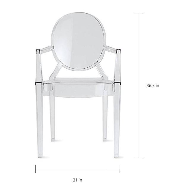 Black Oval Back Dining Armchair J107368