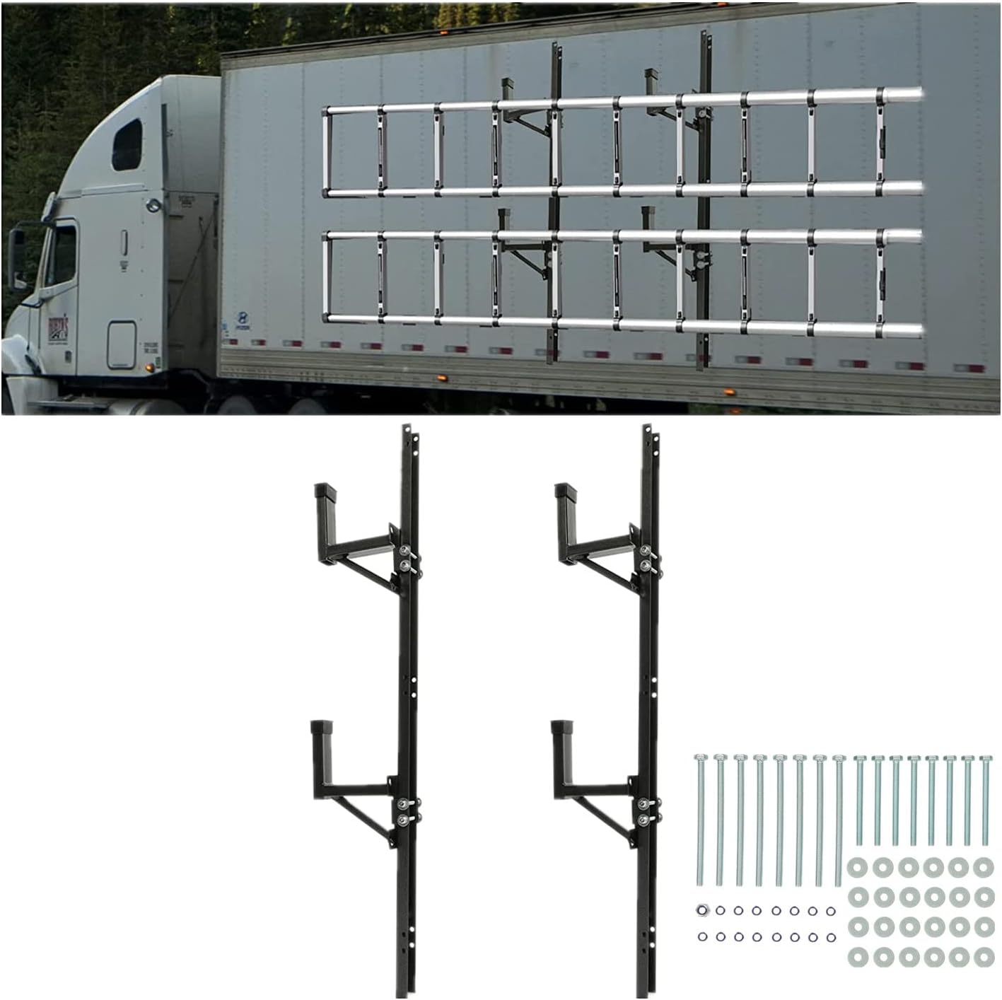 Adjustable Trailer Ladder Rack Pack of 2 S41698