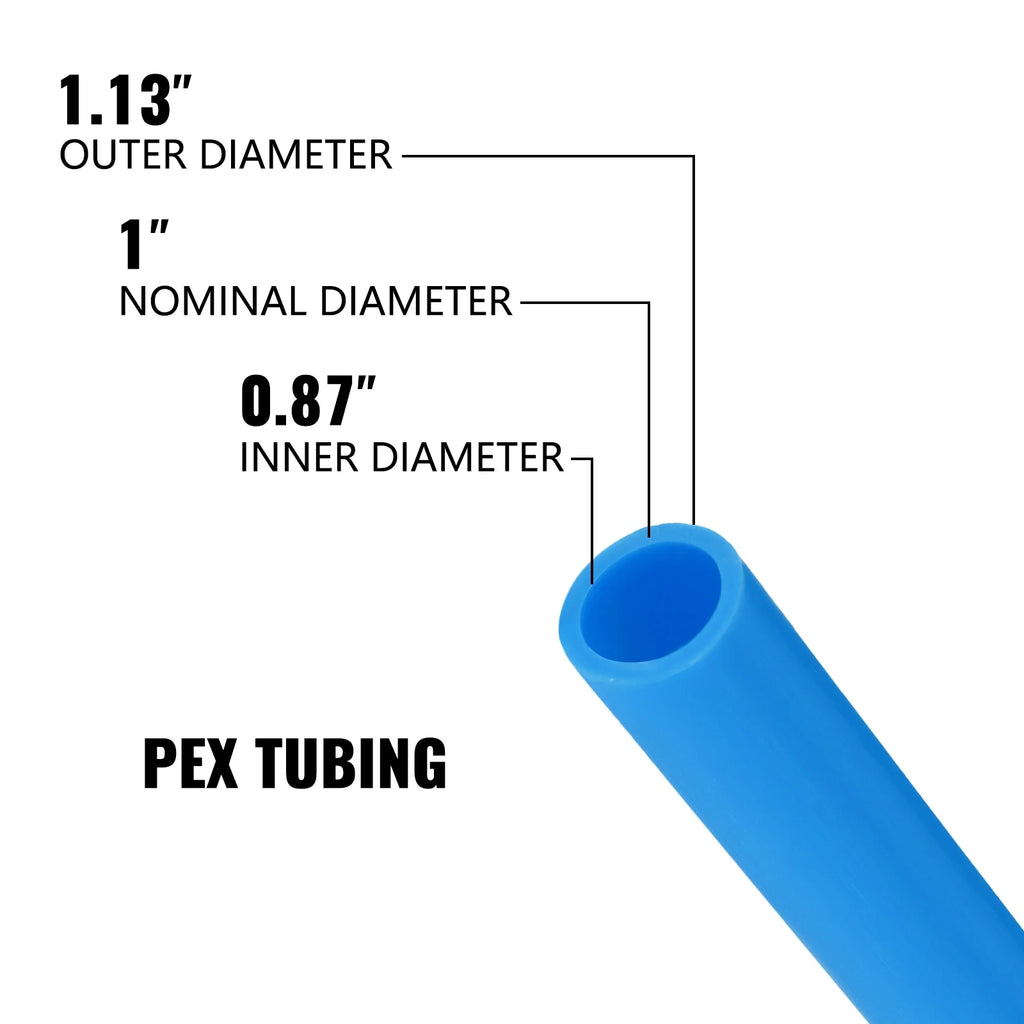 1 inch 300FT Flexible Pex Pipe Coil Blue Q1625
