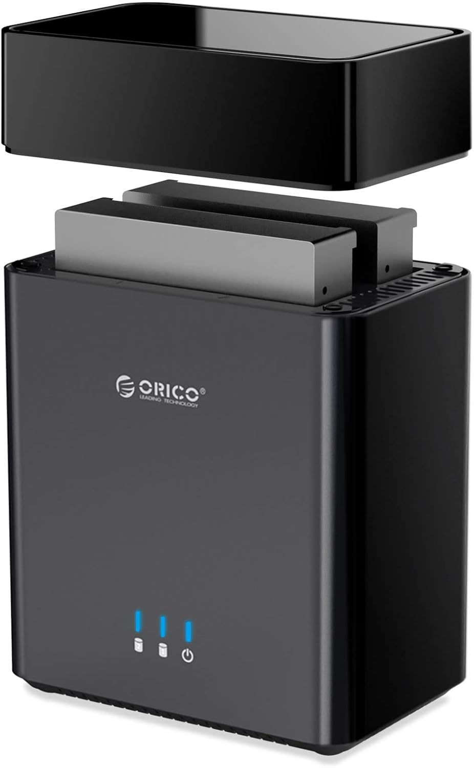 5 Bay Hard Drive Enclosure USB 3.0 to SATA 3.5 inch Magnetic Tool-Free External HDD SSD Enclosure Storage Case Built-in Fan S80196