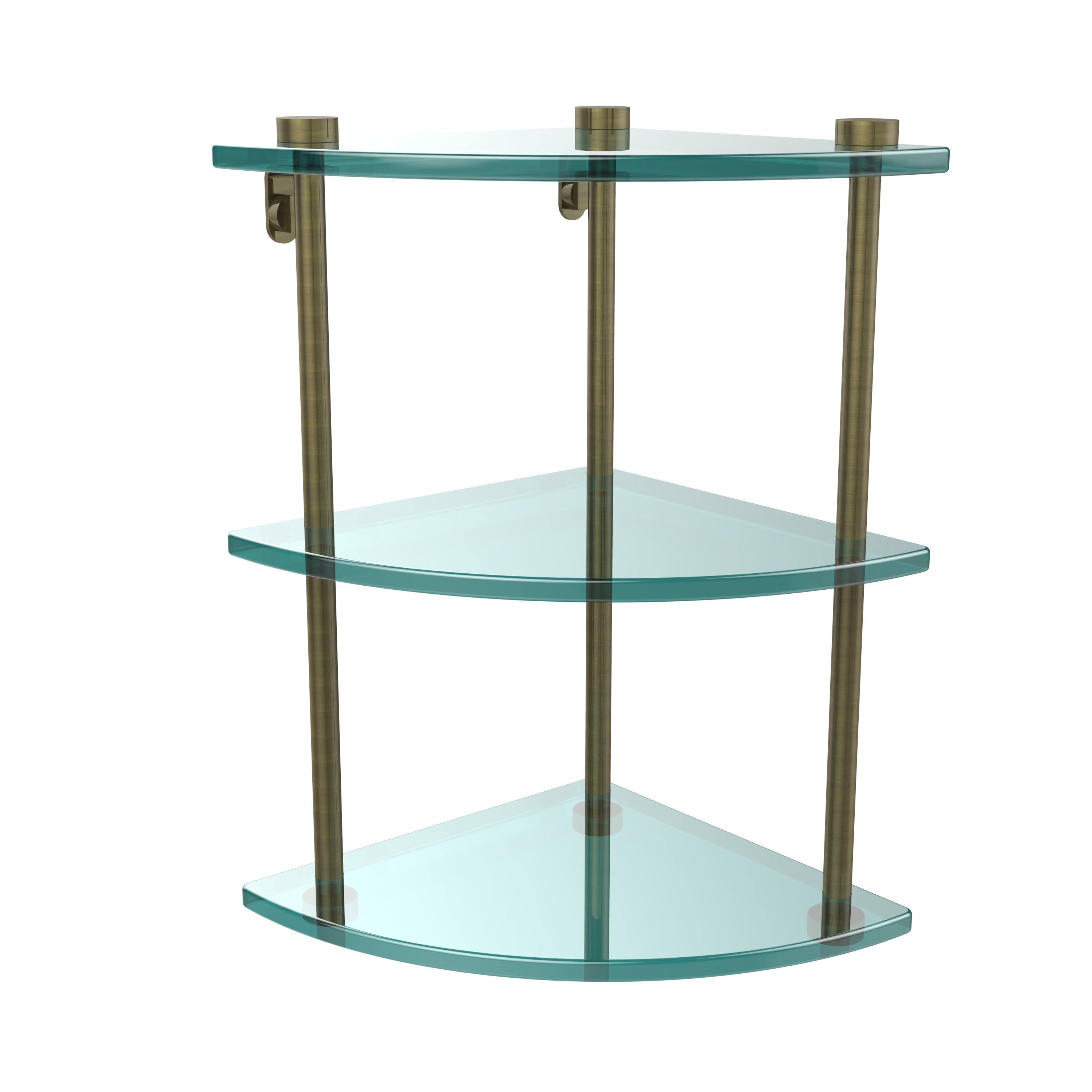 Three Tier Corner Glass Shelf W17070