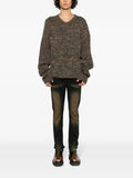 Undercover intarsia-knit wool jumper