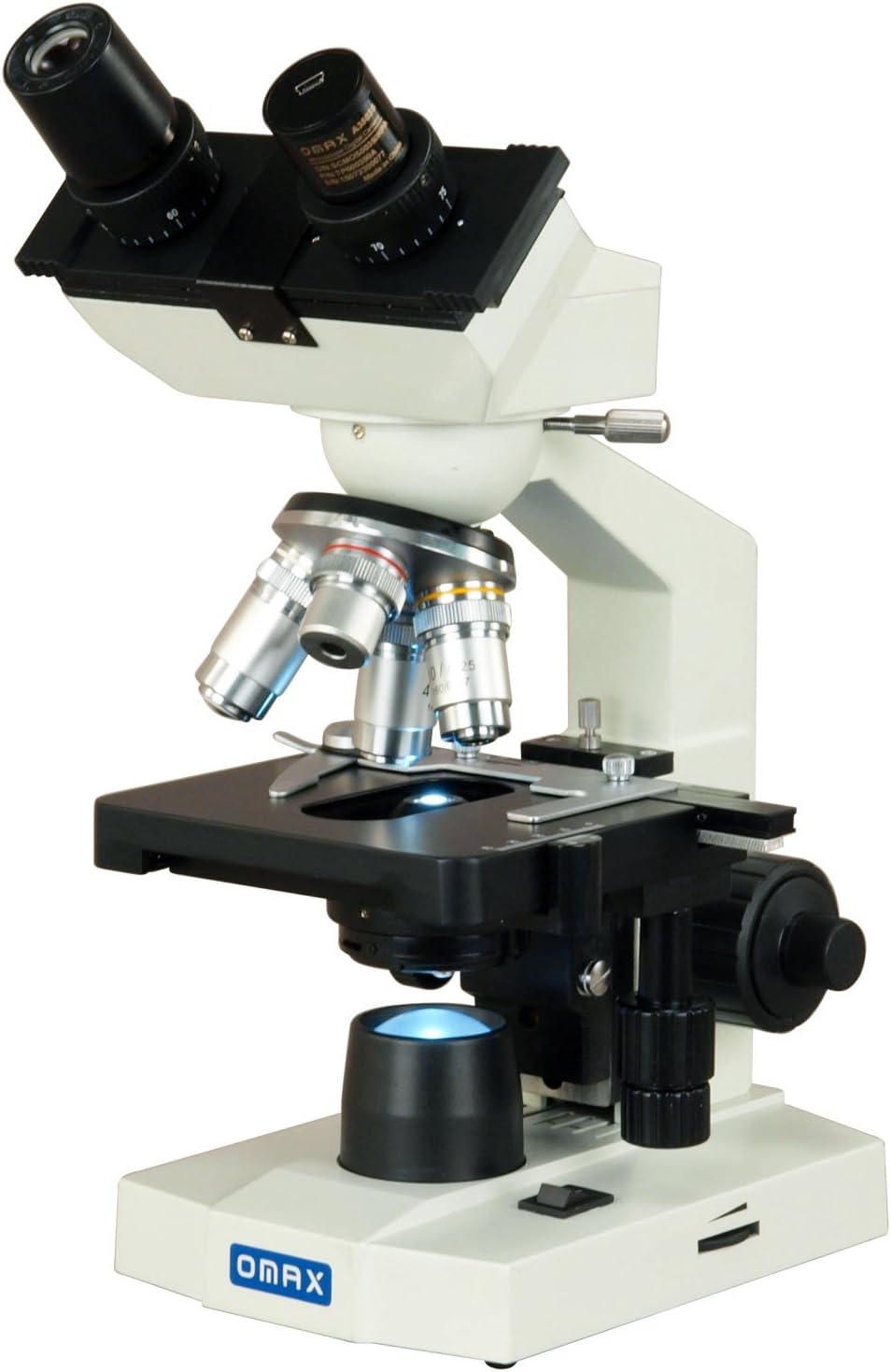 40X-2500X LED Binocular Lab Compound Microscope with 5MP Camera and Mechanical Stage O954543