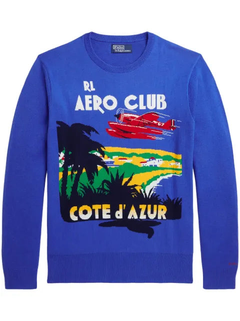 Polo Ralph Lauren intarsia-knit cotton jumper