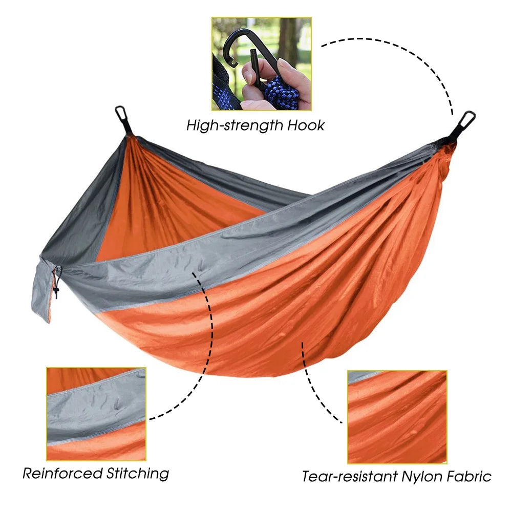 Double Camping Hammock for 2 Persons Portable B42915