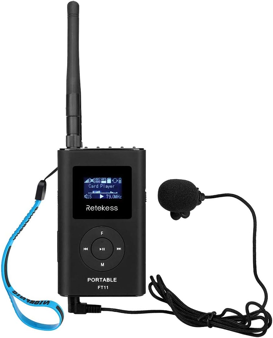 FM Transmitter with Microphone and Antenna Q8526
