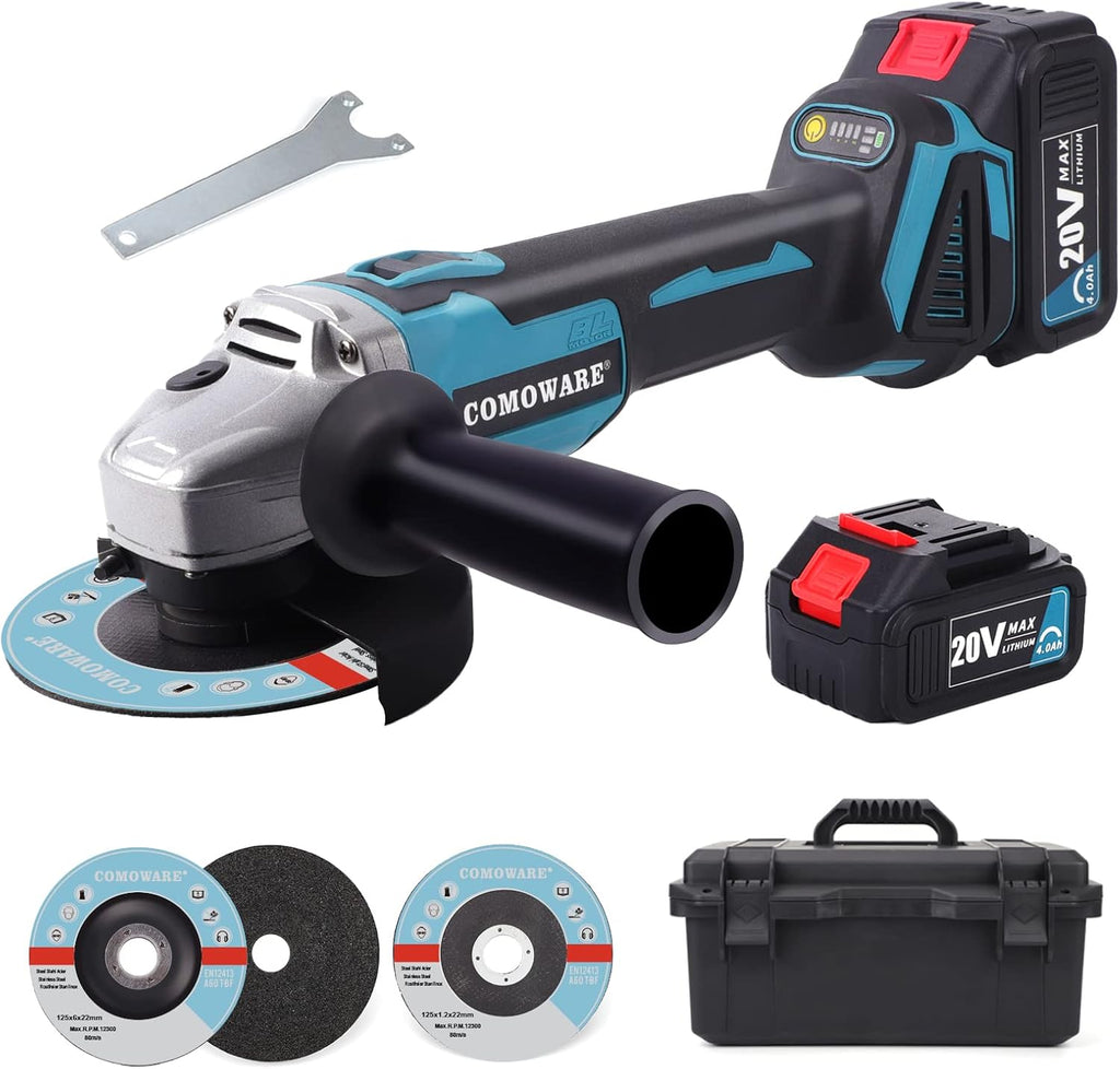 20V Brushless Cordless Angle Grinder Kit, 4-1/2 Inch, Lightweight Angle Grinder Tool P89908