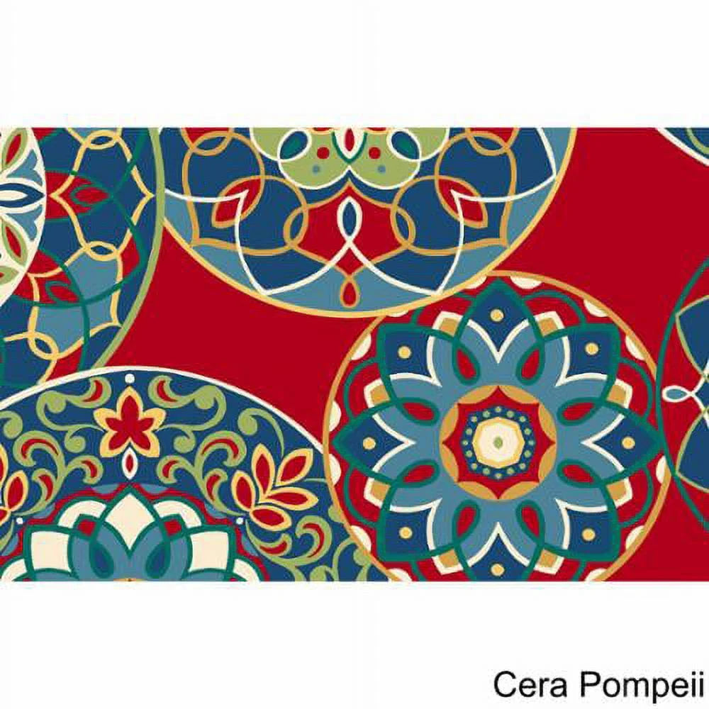 Patterned Polyester Outdoor Chaise Lounge Cushion F57011