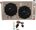 3 Row Aluminum Radiator with 12 Inches Fan and Shroud C913
