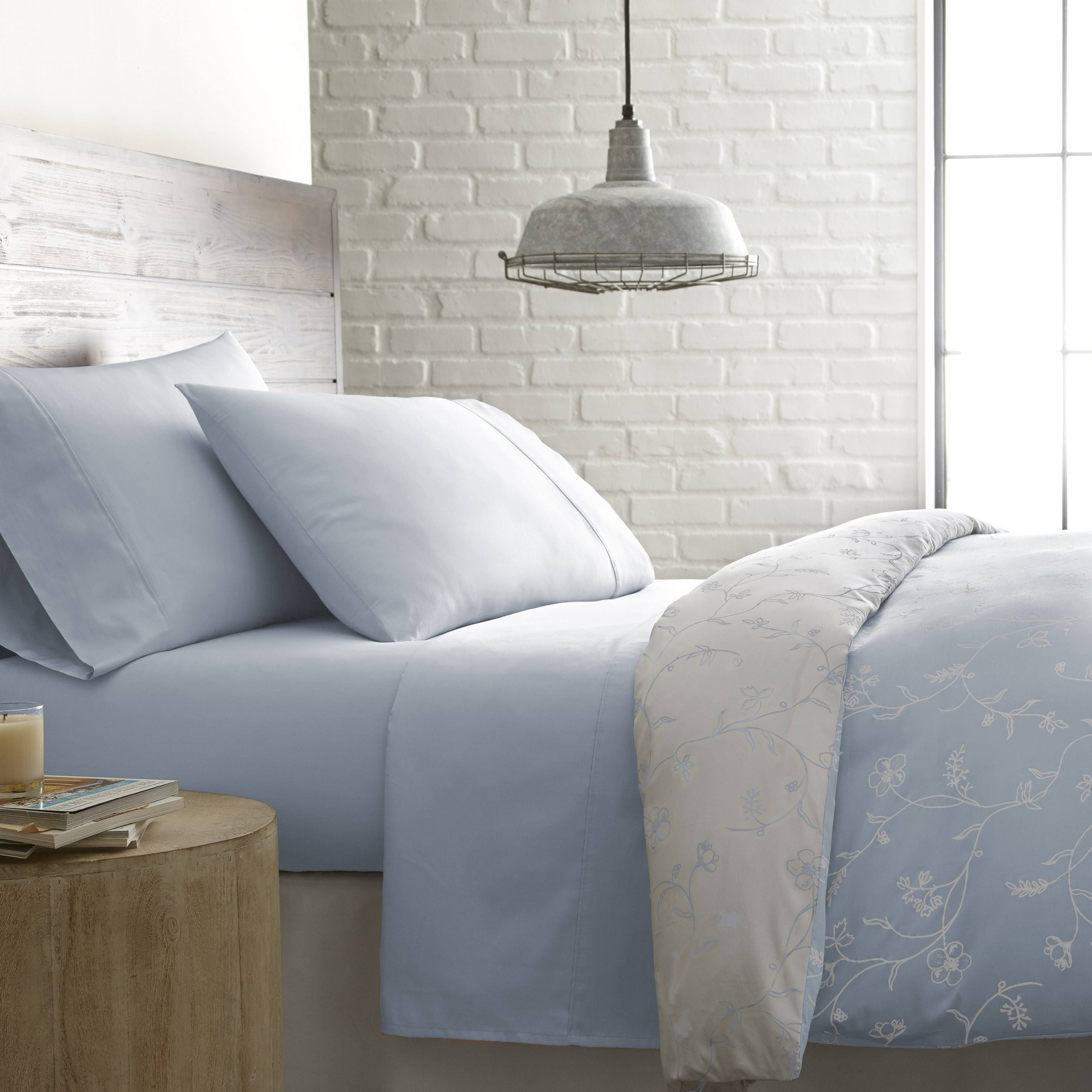 Cotton Reversible Duvet Cover and Sham Set Twin XL T415