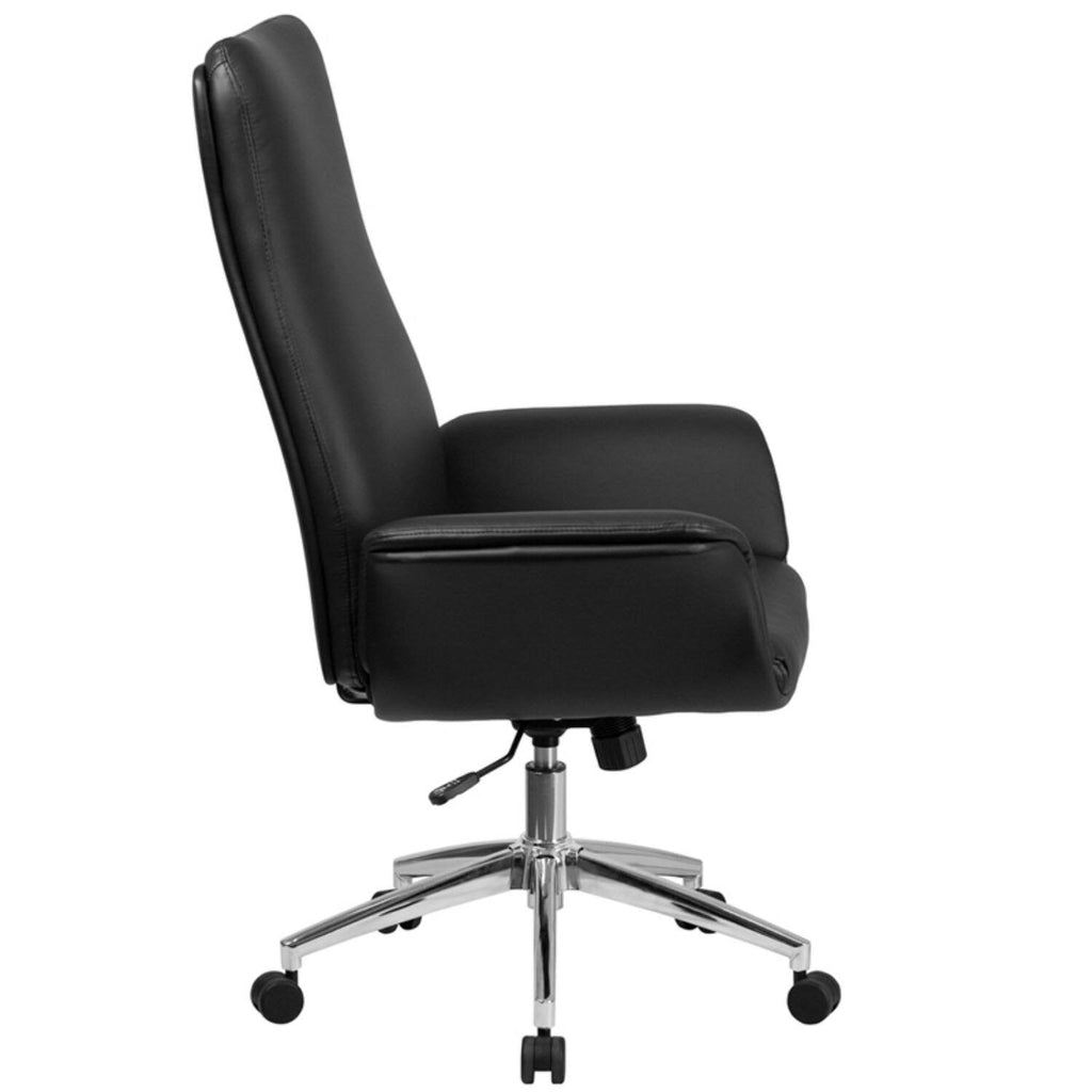 Black LeatherSoft Executive Swivel Office Chair C671608