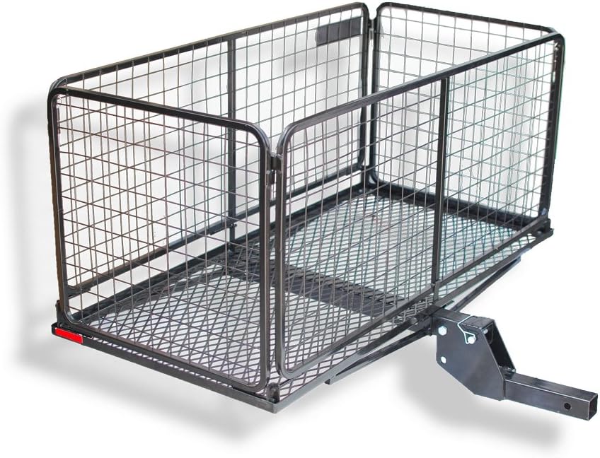 Side Folding Hitch Carrier with Lockable Lid Q14345