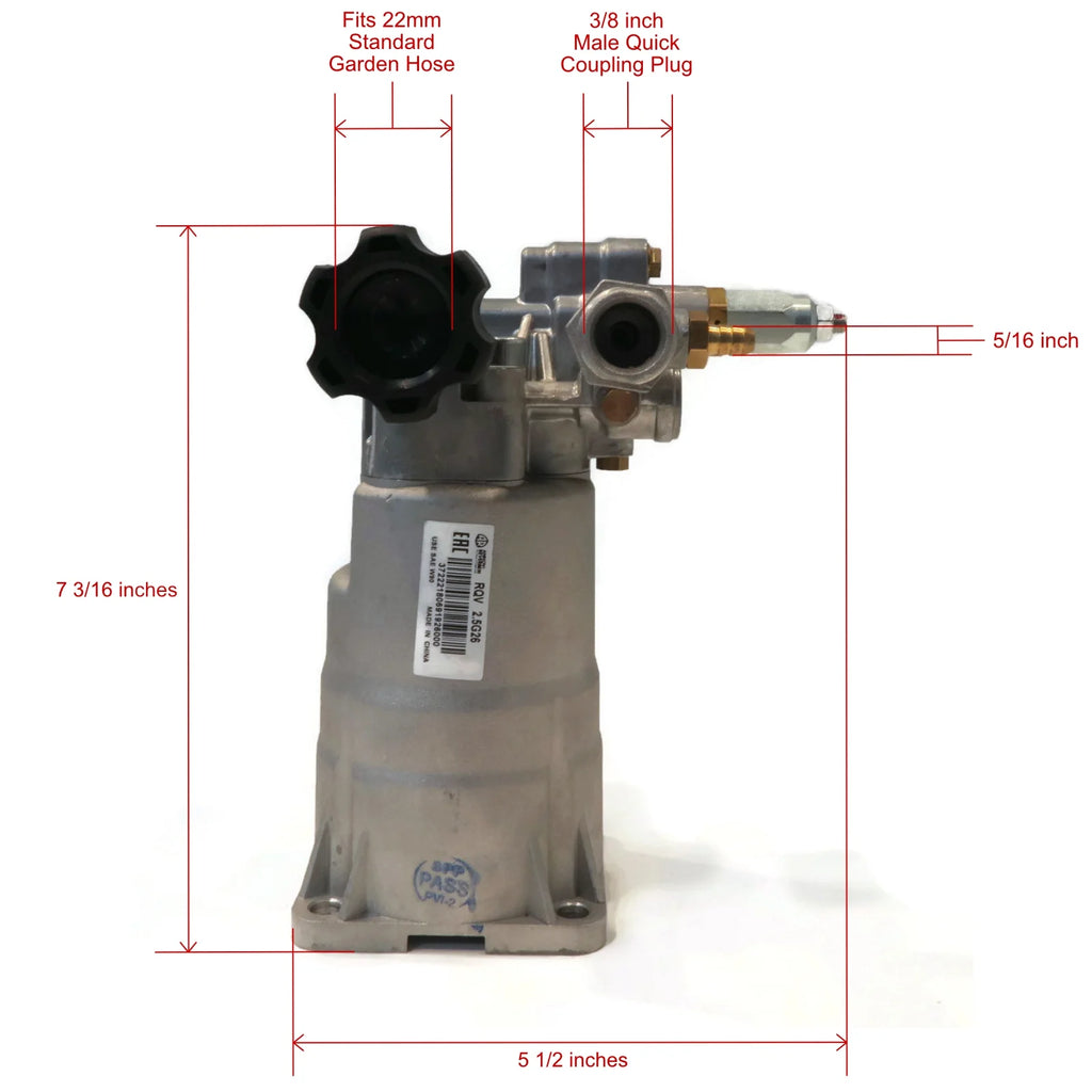 2600 PSI Pressure Washer Water Pump H2757