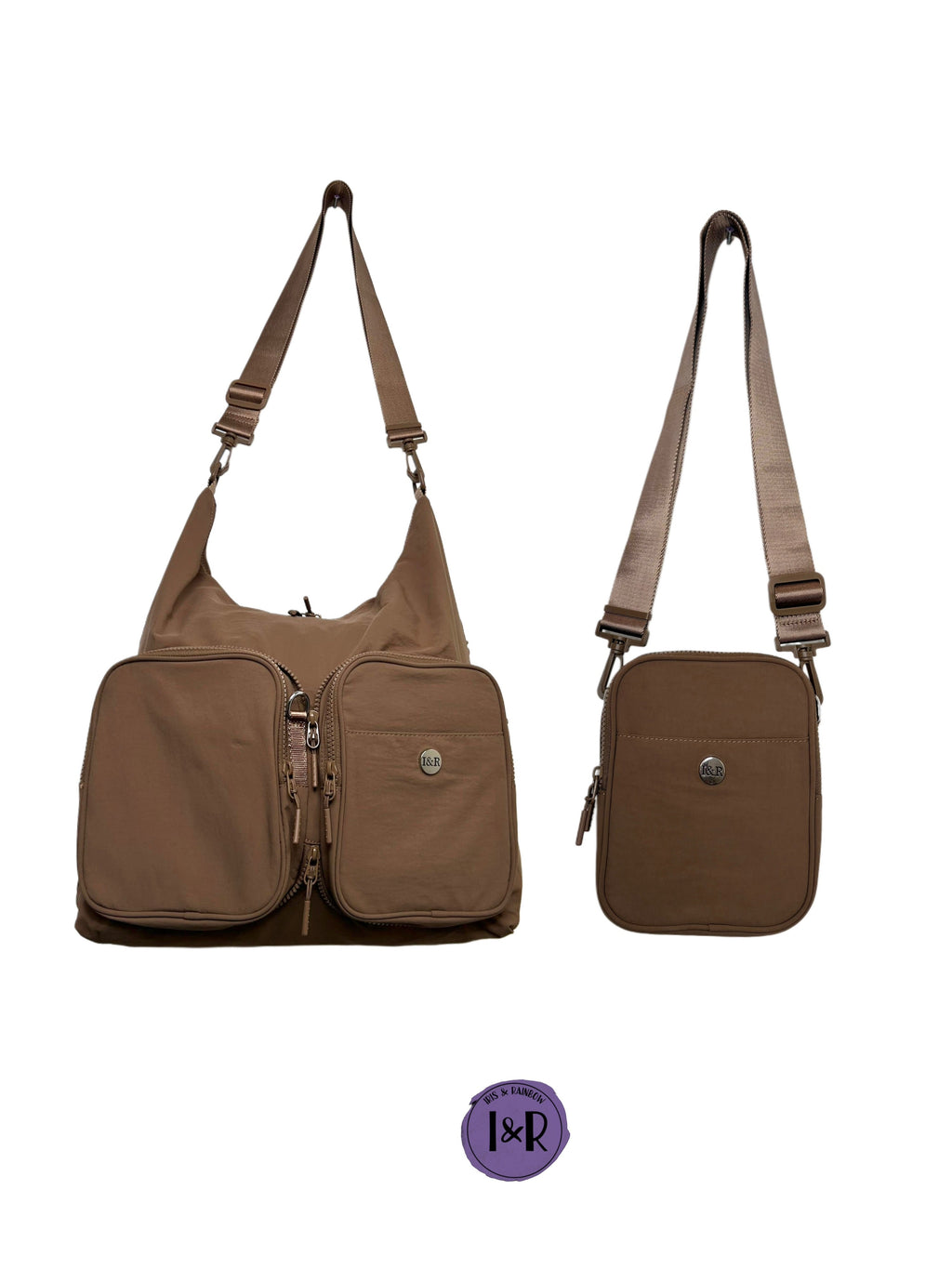 The Iris Flex Sling/Tote Bag (#2026) Fashionable Heart Shaped Tote Bag - By Iris & Rainbow