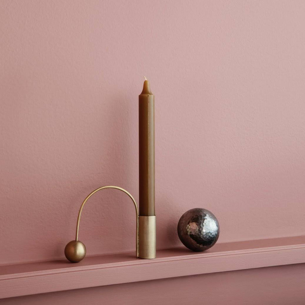 Black Brass Candle Holder N16466