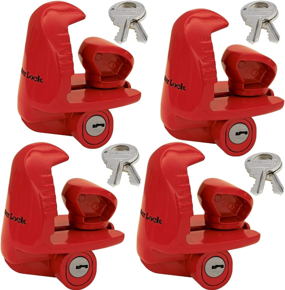 Universal Size Trailer Locks, 4 Pack T884
