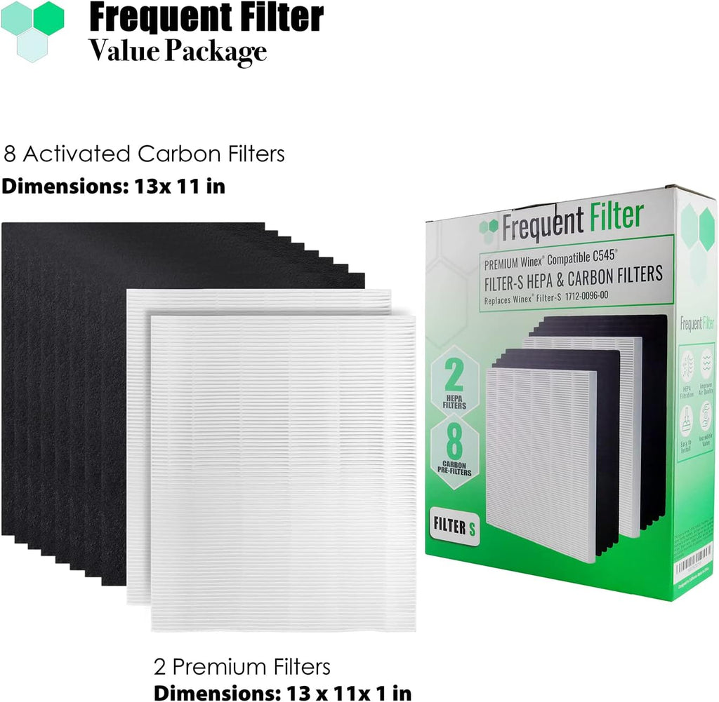 Filter Replacement Pack of 2 for Winix C545 Air Purifier U324486