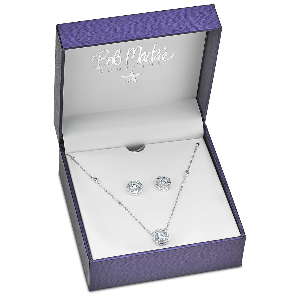 Round Pendant and Matching Earring Set T79464