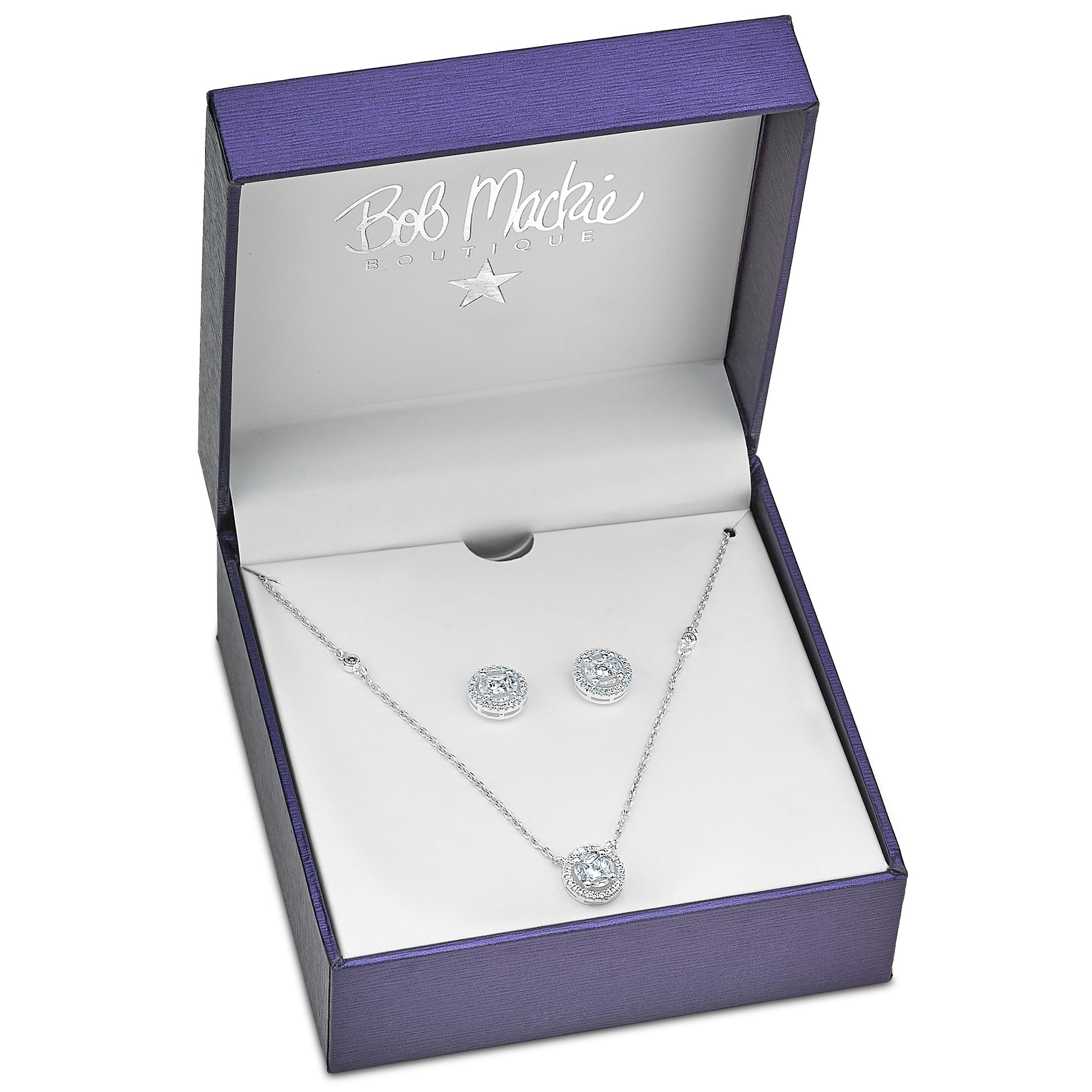 Round Pendant and Matching Earring Set T79464