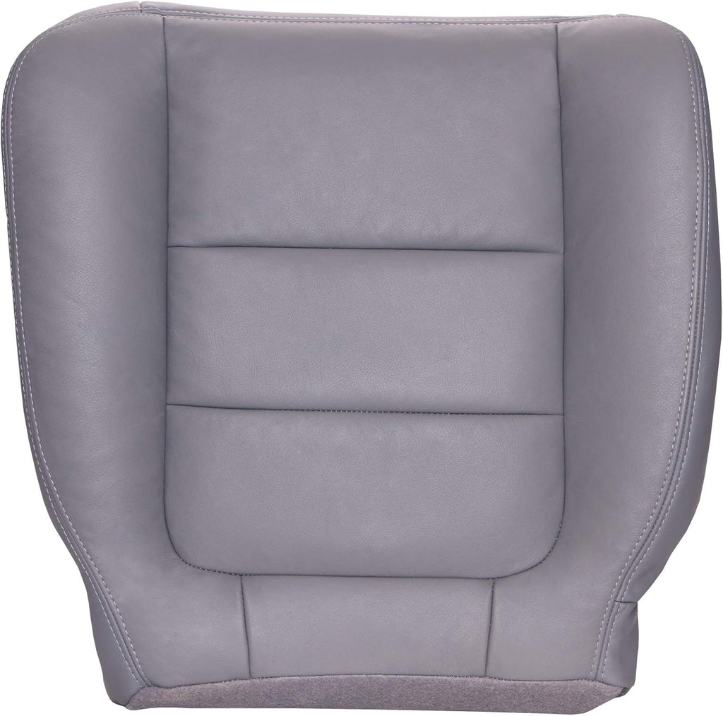 Driver Bottom Replacement Leather Seat Cover - Ebony Black Z2001