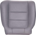 Driver Bottom Replacement Leather Seat Cover - Ebony Black Z2001