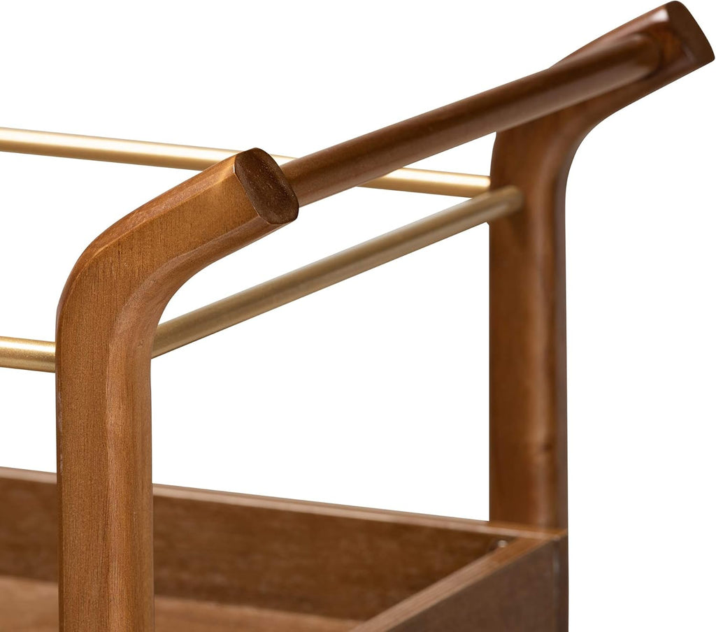 Walnut Brown Trolleys and Carts F66596