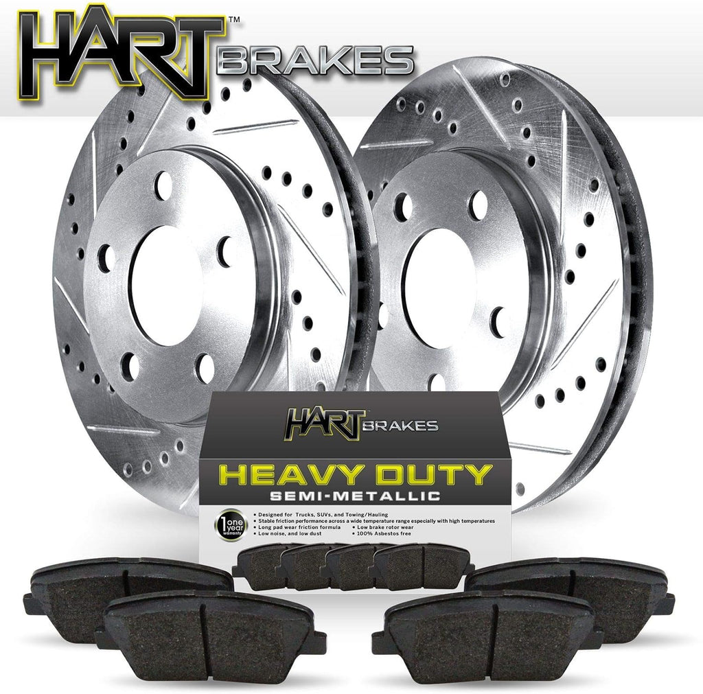 Platinum Drill/Slot Disc Brake Rotors and Heavy Duty Pad X710