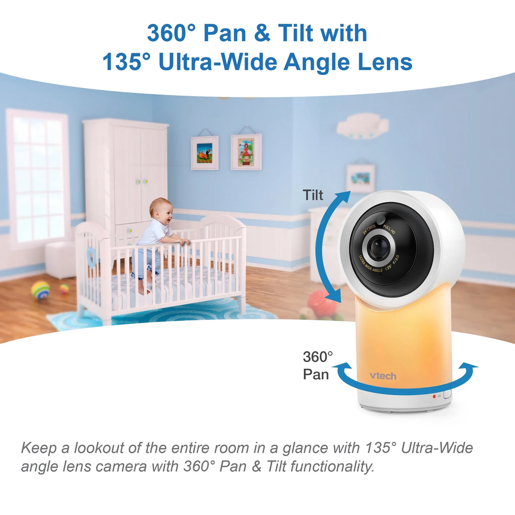 5" Smart Wi-Fi 1080p Pan & Tilt Video Baby Monitor T901