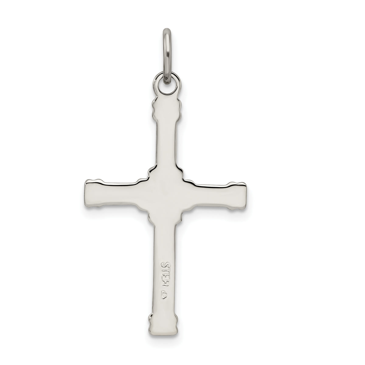 18K Gold Plated Sterling Silver Cross Charm Pendant with Cable Chain Necklace O553