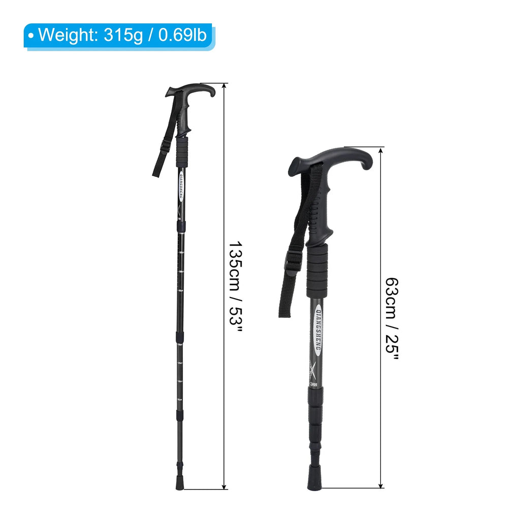 Black Collapsible Trekking Pole 43 Inch I562
