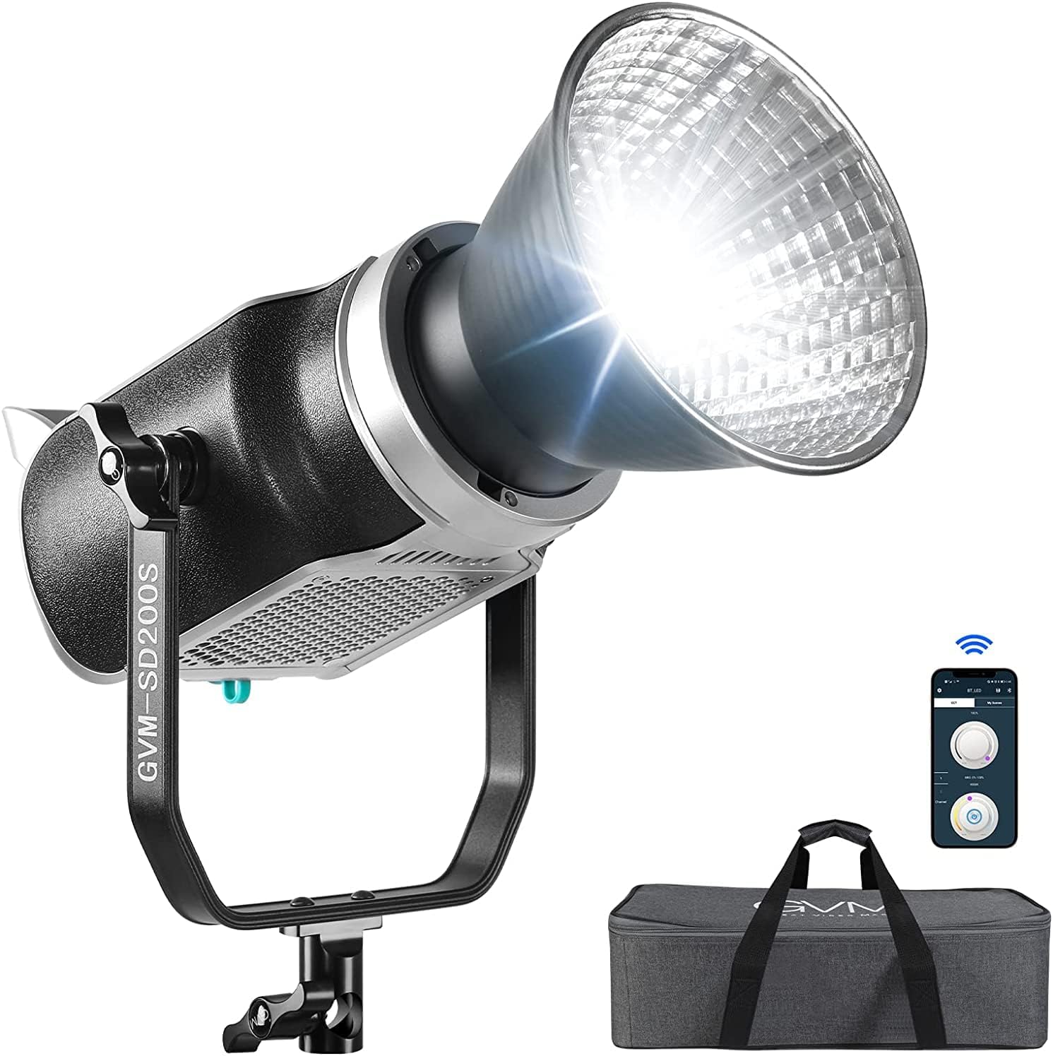 200W 5600K LED Video Light with DMX/Bluetooth App Control F803
