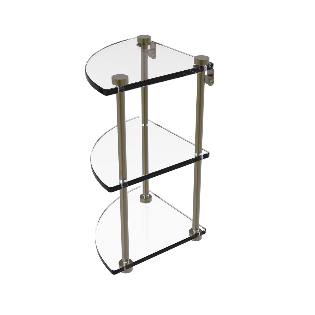 Three Tier Corner Glass Shelf W17070
