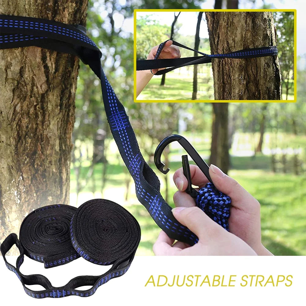 Double Camping Hammock for 2 Persons Portable B42915