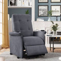 Dark Grey Faux Leather Power Lift Assist Recliner J2022