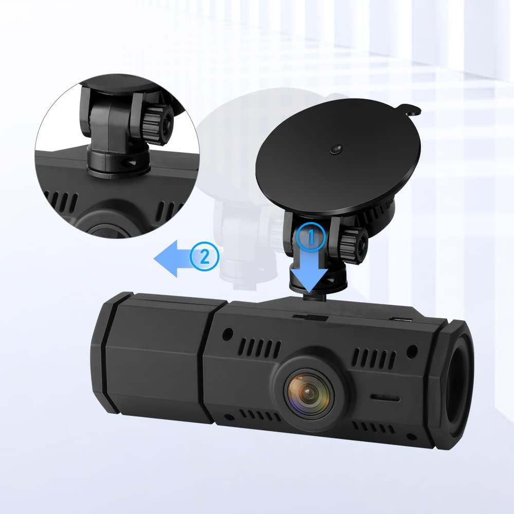 Dual Dash Cam Front and Inside FHD 1080P Dash Camera with IR Night Vision 310°Wide Angle 24H Parking Monitor Pack of 2 H710141