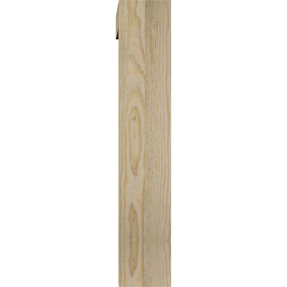 Traditional Block Rough Sawn Bracket with Offset Brace, Douglas Fir V496