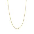 24k Yellow Gold Plated Stainless Steel Square Box Choker Chain Necklace, 16 inches R308247