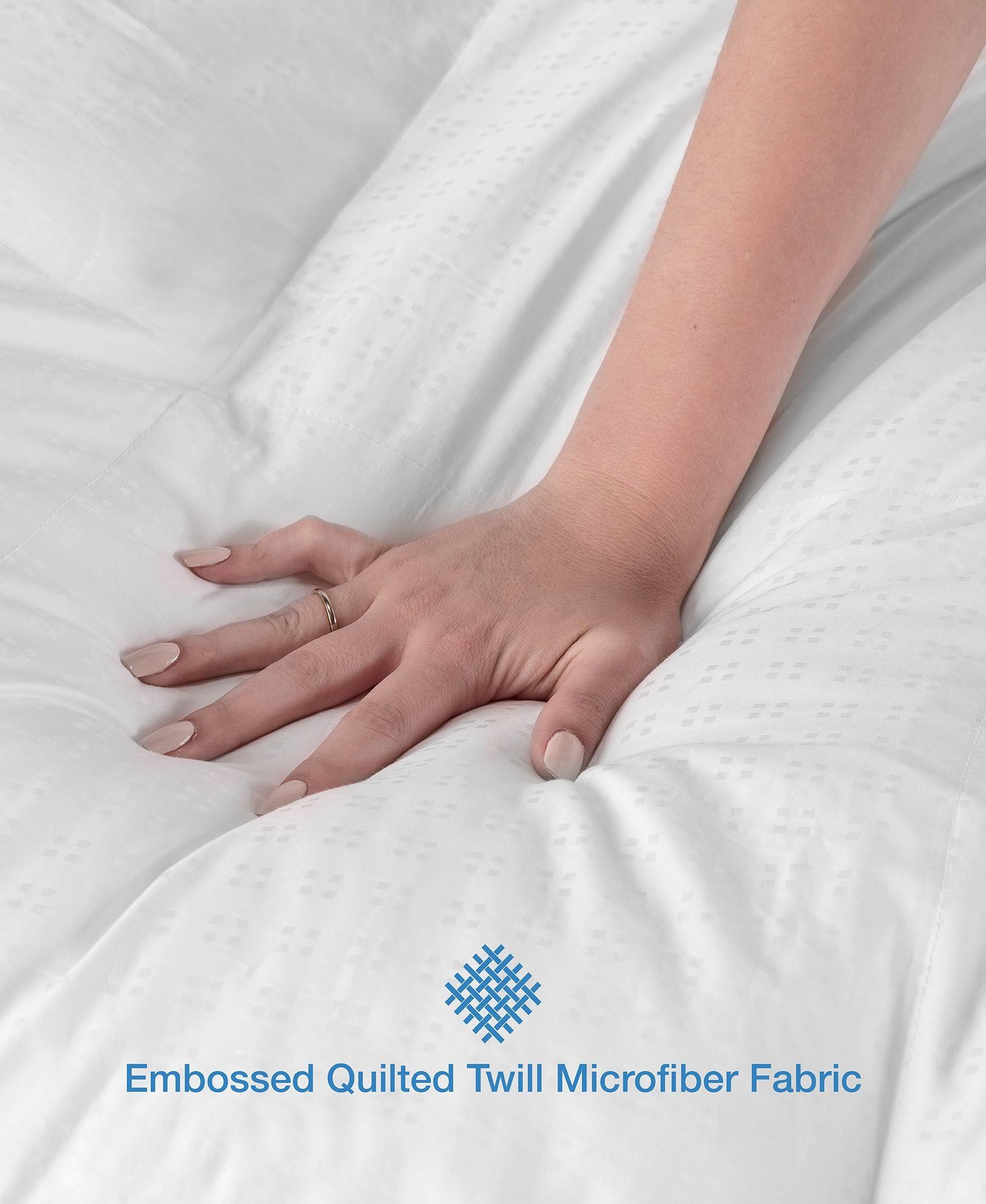 California King Mattress Topper with Cooling Gel Beads U29342