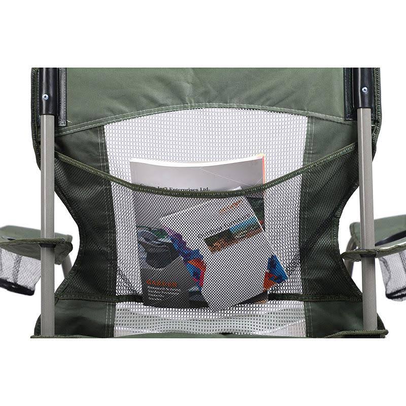 Oversized Mesh Camping Chair Red Grey V56493