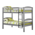 Grey Twin Over Twin Bunk Bed J375118