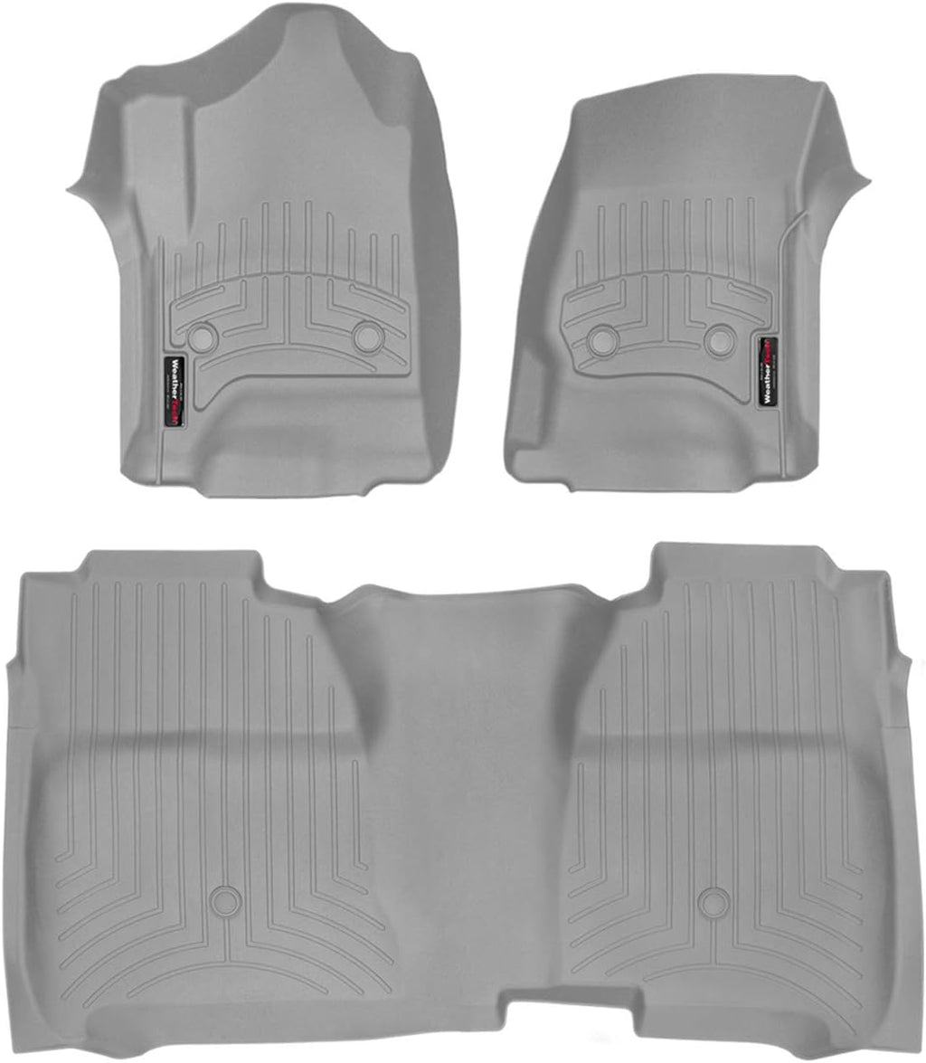 Custom Fit FloorLiner for Silverado/Sierra Crew Cab - 1st & 2nd Row (Grey) N971424