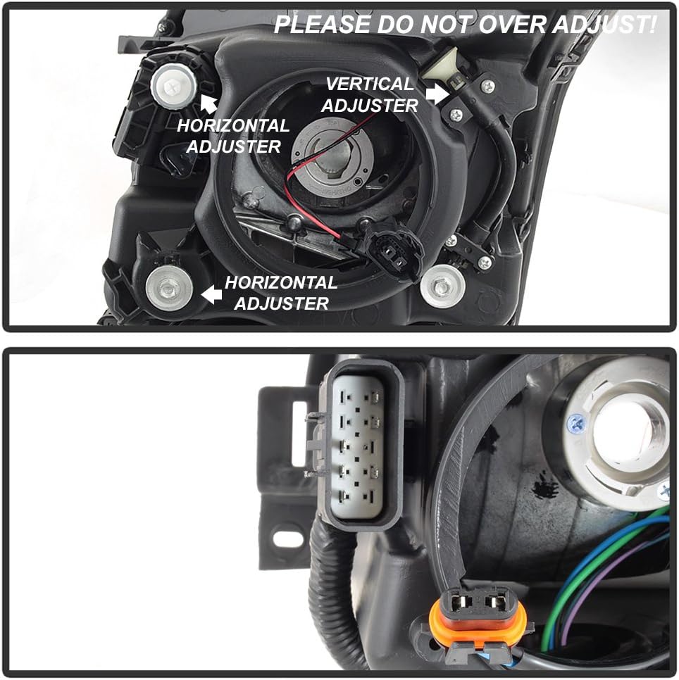 Black Halogen Headlights X7842