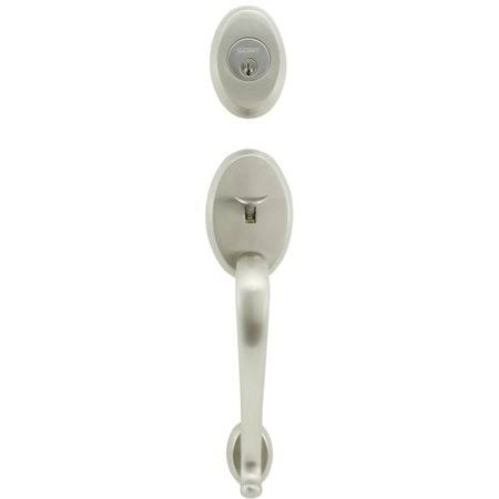 Traditional Single Cylinder Handleset Satin Nickel Left R56799